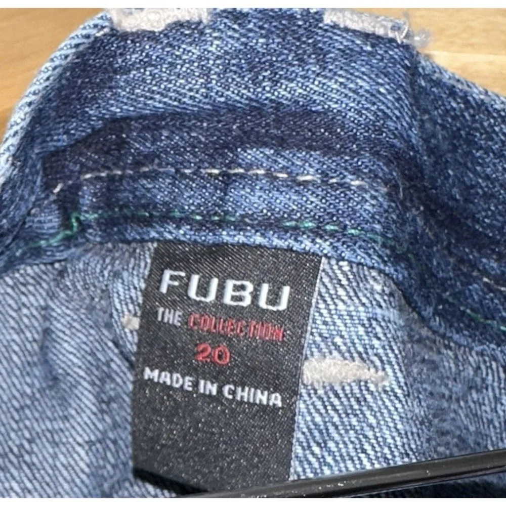 Fubu The Collection Jean Shorts Kids 20‎ Men's 30 Baggy Y2K Retro Skate VTG New